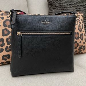Kate Spade Jackson Black Leather Crossbody Bag